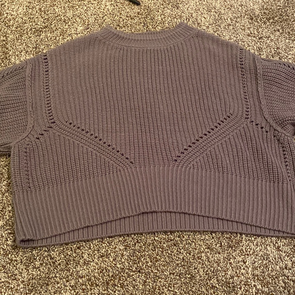 Blue gray knitted sweater